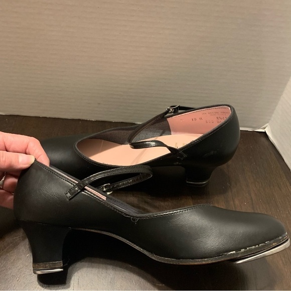 Capezio Black Dance Tap Mary Jane Shoes - Picture 6 of 12
